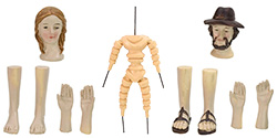 Hands head feet in kit - Mondo Presepi